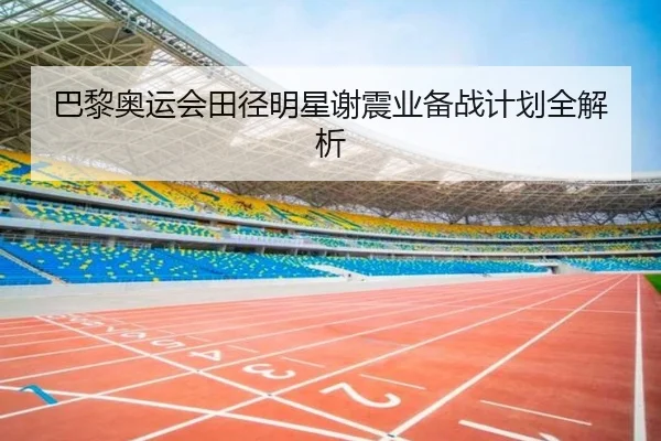 巴黎奥运会田径明星谢震业备战计划全解析